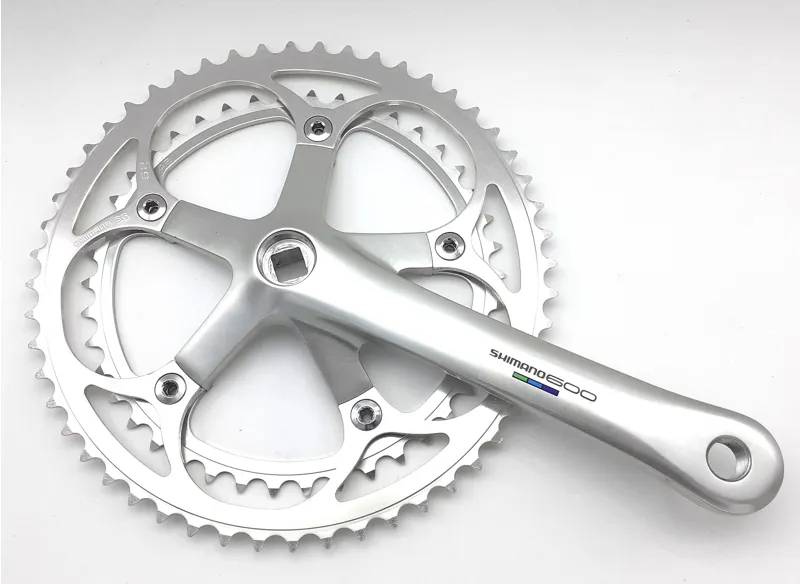 Shimano Ultegra 600 Tricolour 172.5mm Right Chainset in Silver NOS Missing Left Ctank